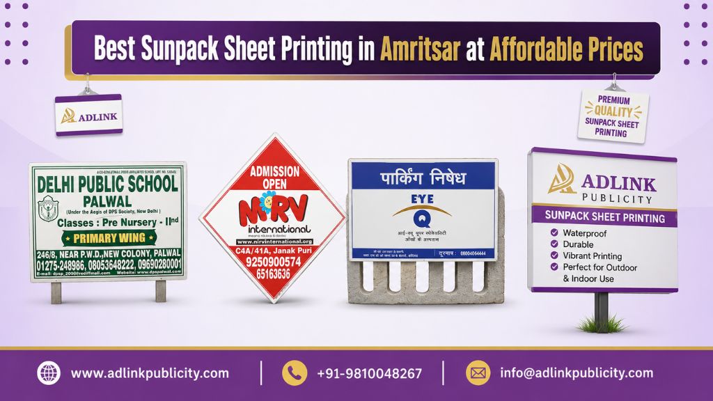Best Sunpack Sheet Printing in Amritsar at Affordable Prices